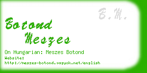 botond meszes business card